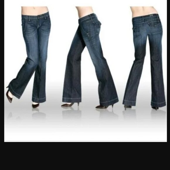 Fidelity Size 28 Ritz Trousers Flare Low Rise - Picture 13 of 16